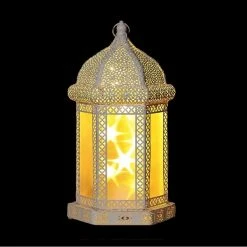 Lanterne Lumineuse Holographique 38 Cm Blanc Chaud