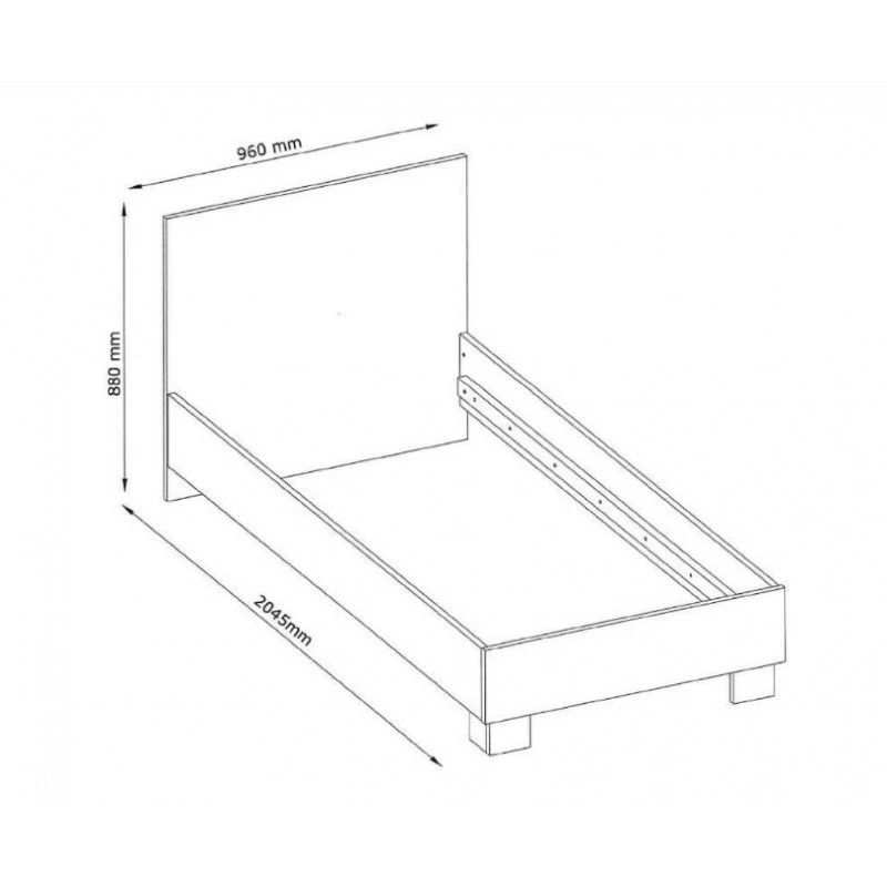 Lit 1 personne 90x200 cm Soma Lit 1 Personne 90x200 Cm Soma -Ledepot-bailleul Soldes Magasin lit 1 personne 90x200 cm soma 2