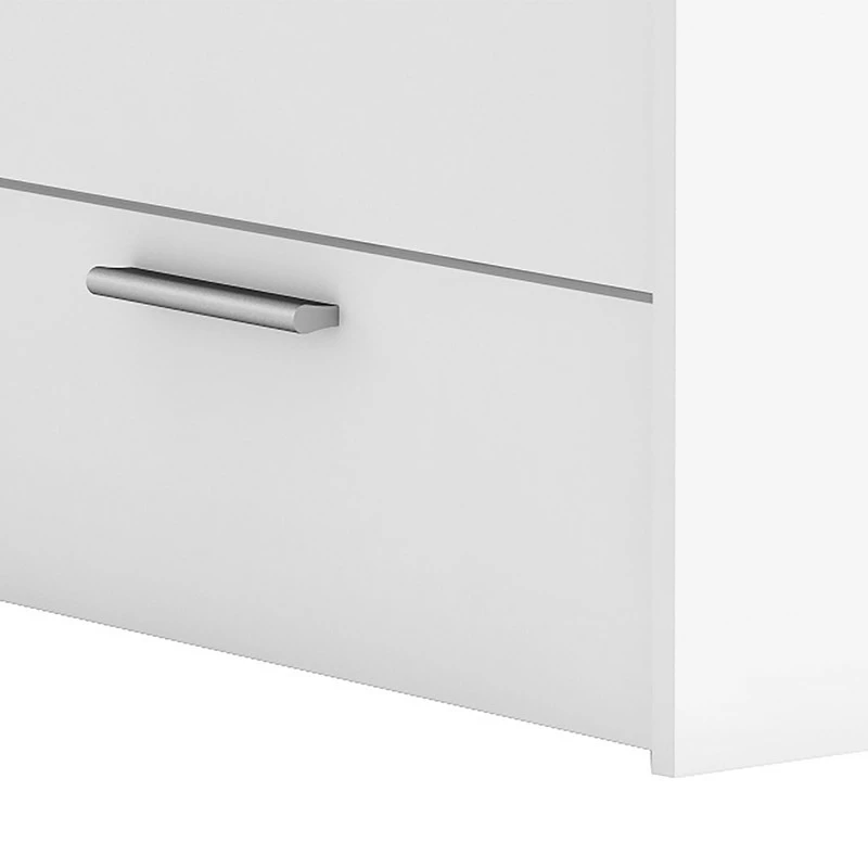 Lit 1 place 90x200 2 tiroirs blanc Michigan Demeyere Lit 1 Place 90x200 2 Tiroirs Blanc Michigan -Ledepot-bailleul Soldes Magasin lit 90x200cm ohio blanc 2