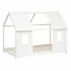 Lit Cabane Enfant Pin Blanc 90x190 Atmosphera -Ledepot-bailleul Soldes Magasin lit cabane enfant pin blanc 90x190 atmosphera