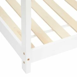 Lit Cabane Enfant Pin Blanc 90x190 Atmosphera -Ledepot-bailleul Soldes Magasin lit cabane enfant pin blanc 90x190 atmosphera 1 3