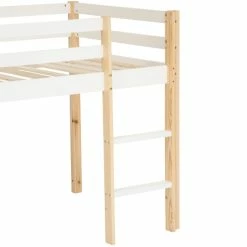Lit Combi Bureau Enfant Pin Blanc Atmosphera -Ledepot-bailleul Soldes Magasin lit combi bureau enfant pin blanc atmosphera 3