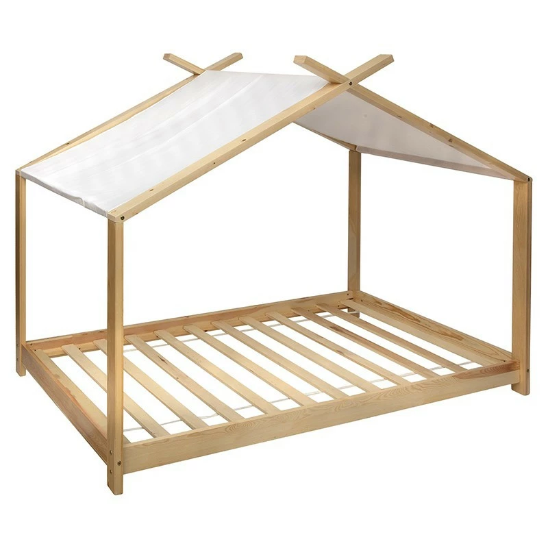 Lit tente 90x190 en bois sans matelas Atmosphera Lit Tente 90x190 En Bois Sans Matelas Atmosphera -Ledepot-bailleul Soldes Magasin lit tente 90x190 en bois sans matelas atmosphera 1