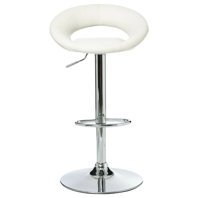 Tabouret de bar Sasha blanc Atmosphera Tabouret De Bar Sasha Blanc Atmosphera -Ledepot-bailleul Soldes Magasin lot 2 tabourets de bar sasha blanc 1