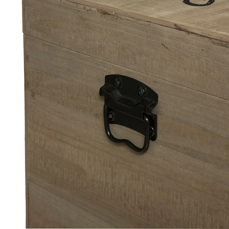 Lot de 3 malles carrés bois Wild Atmosphera Lot De 3 Malles Carrés Bois Wild Atmosphera -Ledepot-bailleul Soldes Magasin lot de 3 malles carres bois wild atmosphera 4