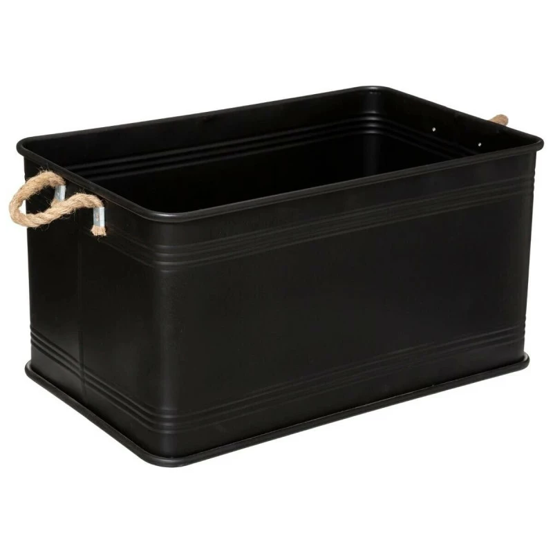 Lot de 3 malles métal noir plateau bois Atmosphera Lot De 3 Malles Métal Noir Plateau Bois Atmosphera -Ledepot-bailleul Soldes Magasin lot de 3 malles metal noir plateau bois atmosphera 4