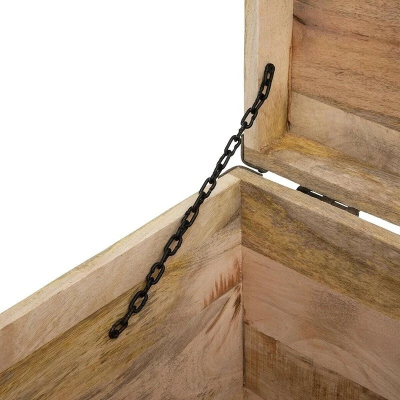 Malle pouf vintage en bois Atmosphera Malle Pouf Vintage En Bois Atmosphera -Ledepot-bailleul Soldes Magasin malle pouf vintage en bois atmosphera 3