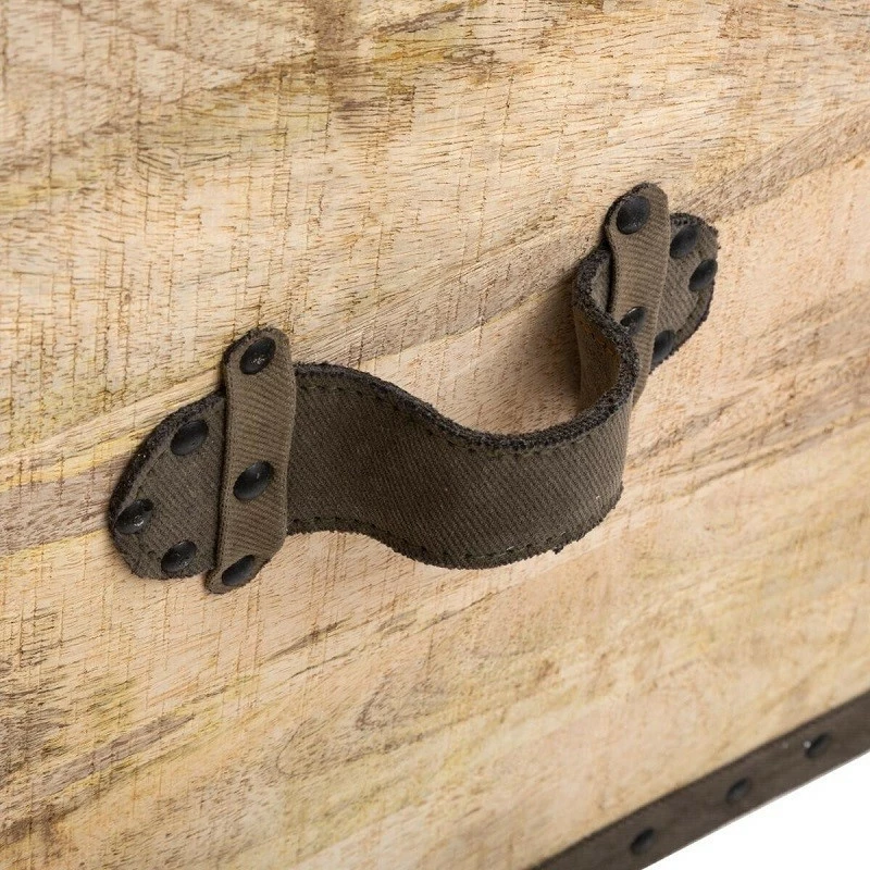 Malle pouf vintage en bois Atmosphera Malle Pouf Vintage En Bois Atmosphera -Ledepot-bailleul Soldes Magasin malle pouf vintage en bois atmosphera 4