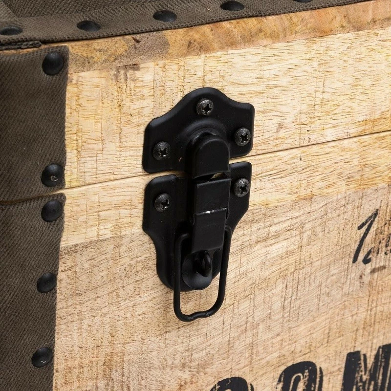 Malle pouf vintage en bois Atmosphera Malle Pouf Vintage En Bois Atmosphera -Ledepot-bailleul Soldes Magasin malle pouf vintage en bois atmosphera 5