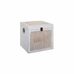Malles Carrée Cannage Blanchi - Lot De 3 - Atmosphera 5 Malles Carrée Cannage Blanchi - Lot De 3 - Atmosphera -Ledepot-bailleul Soldes Magasin malles carree cannage blanchi lot de 3 atmosphera 3