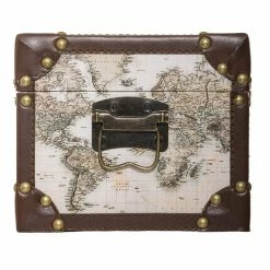 Malles Mappemonde - Lot De 4 - Atmosphera 4 Malles Mappemonde - Lot De 4 - Atmosphera -Ledepot-bailleul Soldes Magasin malles mappemonde lot de 4 atmosphera 2