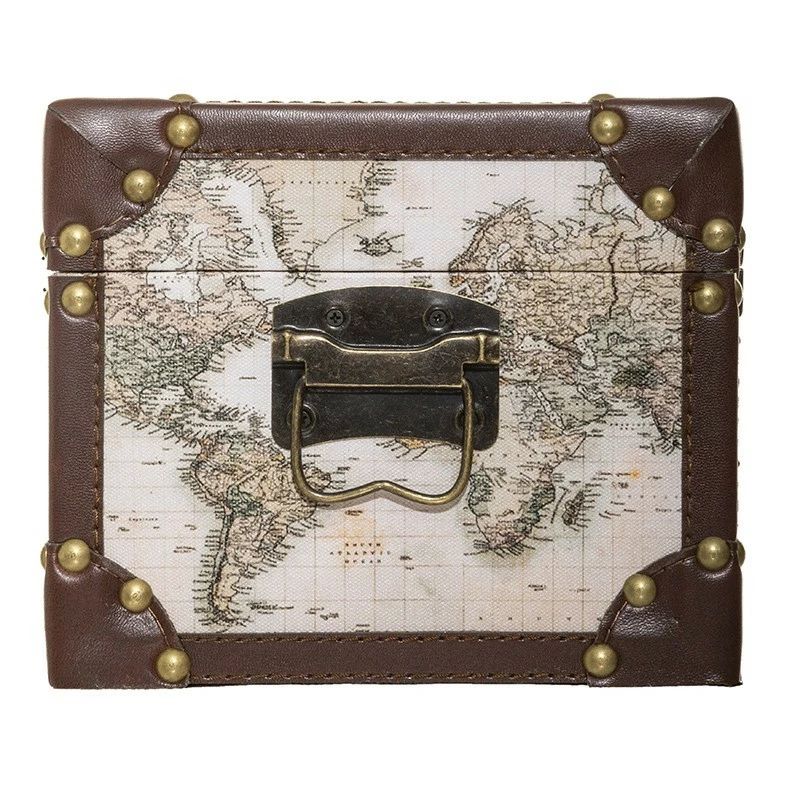 Malles mappemonde - Lot de 4 - Atmosphera Malles Mappemonde - Lot De 4 - Atmosphera -Ledepot-bailleul Soldes Magasin malles mappemonde lot de 4 atmosphera 2