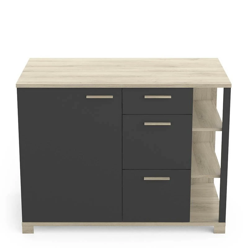 Meuble bas de cuisine 1 porte 3 tiroirs Atelier Demeyere Meuble Bas De Cuisine 1 Porte 3 Tiroirs Atelier -Ledepot-bailleul Soldes Magasin meuble bas de cuisine 1 porte 3 tiroirs atelier 2