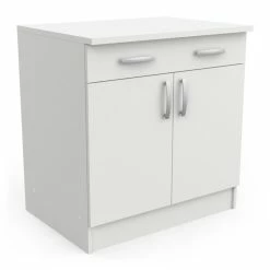 Demeyere Meuble Bas De Cuisine Blanc 2 Portes Mammy
