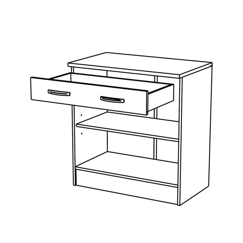 Meuble bas de cuisine blanc 2 portes Mammy Demeyere Meuble Bas De Cuisine Blanc 2 Portes Mammy -Ledepot-bailleul Soldes Magasin meuble bas de cuisine blanc 2 portes mammy 3