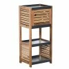 Meuble Bas De Rangement 1 Porte En Acacia -Ledepot-bailleul Soldes Magasin meuble bas rangement 1 porte en acacia