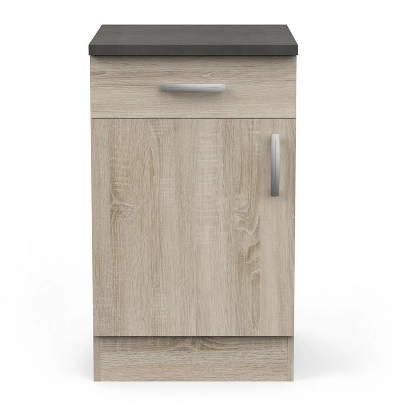 Meuble de cuisine bas 1 porte 1 tiroir 50 cm Paprika Demeyere Meuble De Cuisine Bas 1 Porte 1 Tiroir 50 Cm Paprika -Ledepot-bailleul Soldes Magasin meuble de cuisine bas 1 porte 1 tiroir 50 cm paprika 1 3