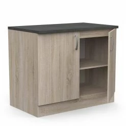 Demeyere Meuble De Cuisine Bas 2 Portes 100cm Paprika -Ledepot-bailleul Soldes Magasin meuble de cuisine bas 2 portes 100cm paprika 1 3