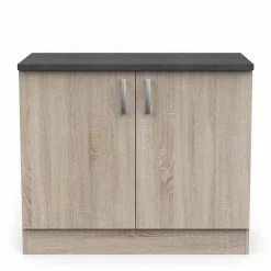 Demeyere Meuble De Cuisine Bas 2 Portes 100cm Paprika -Ledepot-bailleul Soldes Magasin meuble de cuisine bas 2 portes 100cm paprika 1 5