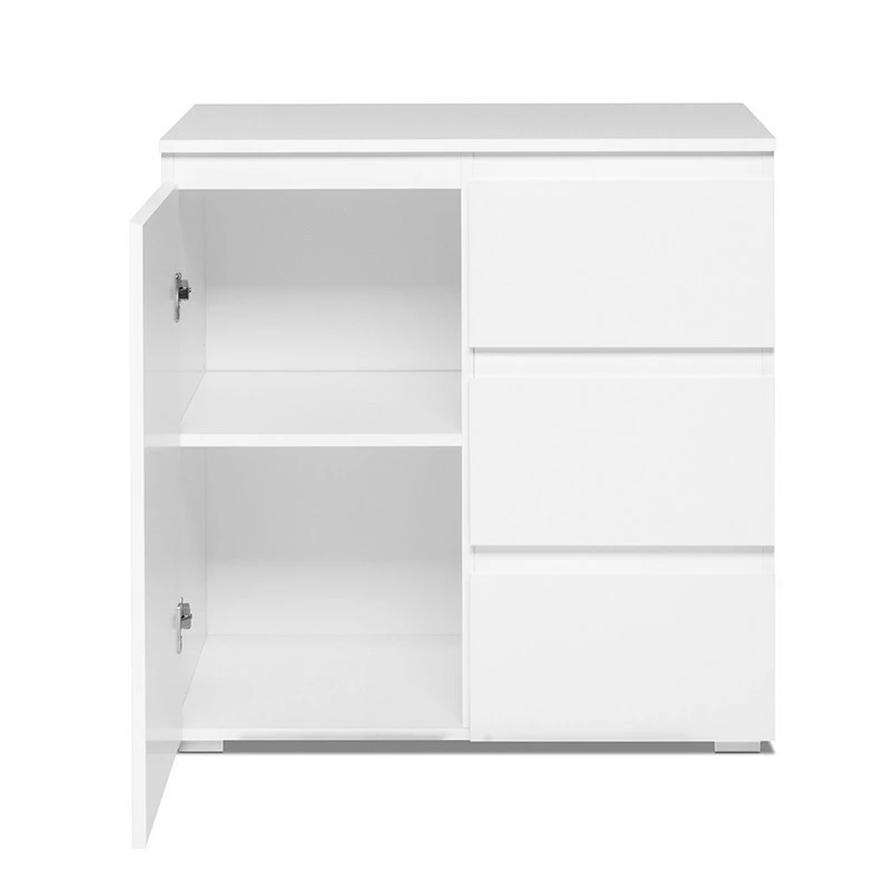 Meuble de rangement 1 porte 3 tiroirs blanc Meuble De Rangement 1 Porte 3 Tiroirs Blanc -Ledepot-bailleul Soldes Magasin meuble de rangement 1 porte 3 tiroirs blanc image 1 5