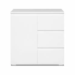 Meuble De Rangement 1 Porte 3 Tiroirs Blanc 8 Meuble De Rangement 1 Porte 3 Tiroirs Blanc -Ledepot-bailleul Soldes Magasin meuble de rangement 1 porte 3 tiroirs blanc image 1 6