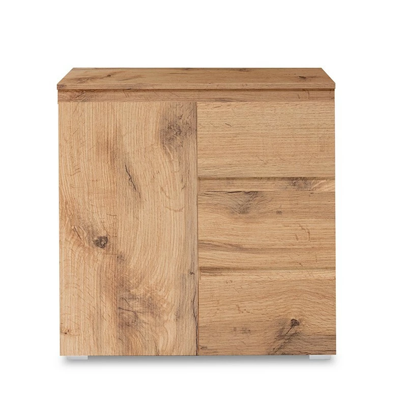 Meuble de rangement 1 porte 3 tiroirs naturel Meuble De Rangement 1 Porte 3 Tiroirs Naturel -Ledepot-bailleul Soldes Magasin meuble de rangement 1 porte 3 tiroirs naturel image 3