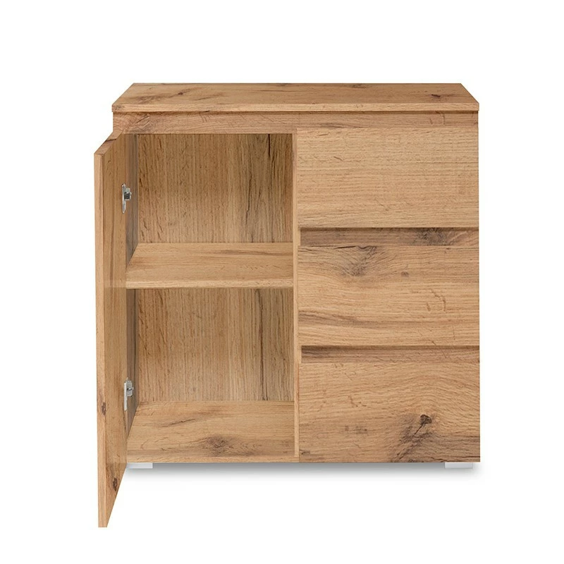 Meuble de rangement 1 porte 3 tiroirs naturel Meuble De Rangement 1 Porte 3 Tiroirs Naturel -Ledepot-bailleul Soldes Magasin meuble de rangement 1 porte 3 tiroirs naturel image 4