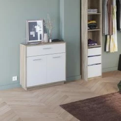 Demeyere Meuble De Rangement 2 Portes 1 Tiroir Léo 3 Demeyere Meuble De Rangement 2 Portes 1 Tiroir Léo -Ledepot-bailleul Soldes Magasin meuble de rangement 2 portes 1 tiroir leo 1