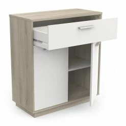 Demeyere Meuble De Rangement 2 Portes 1 Tiroir Léo 4 Demeyere Meuble De Rangement 2 Portes 1 Tiroir Léo -Ledepot-bailleul Soldes Magasin meuble de rangement 2 portes 1 tiroir leo 2