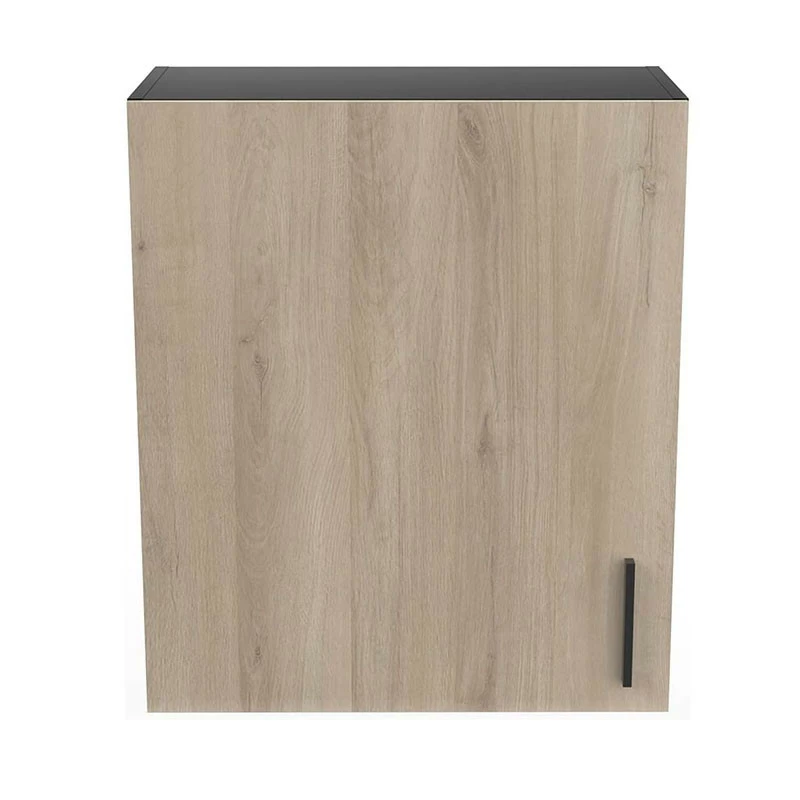 Meuble haut 1 porte 60 cm Origan noir et bois Demeyere Meuble Haut 1 Porte 60 Cm Origan Noir Et Bois -Ledepot-bailleul Soldes Magasin meuble haut 1 porte 60 cm origan noir et bois 1 1