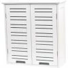 Meuble Haut 2 Portes Blanc Miami -Ledepot-bailleul Soldes Magasin meuble haut 2 portes blanc