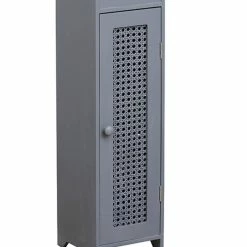 Meuble Réserve Et Dérouleur WC Cannage Gris -Ledepot-bailleul Soldes Magasin meuble reserve et derouleur wc cannage gris 1