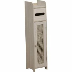 Meuble Réserve Et Dérouleur WC Cannage Naturel