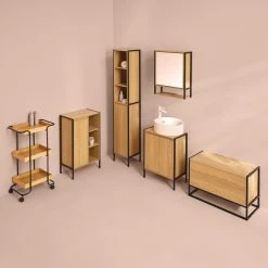 Meuble Sous Lavabo Avec étagère Tribecart -Ledepot-bailleul Soldes Magasin meuble sous lavabo avec etagere tribecart 4
