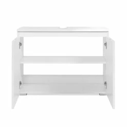 Meuble Sous Vasque 2 Portes Capetown Blanc -Ledepot-bailleul Soldes Magasin meuble sous vasque 2 portes capetown blanc 2