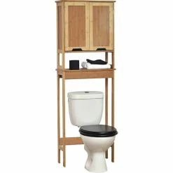 Meuble Dessus WC Bambou 2 Portes Mahé