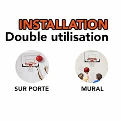 Mini Panier De Basket Intérieur Avec Accroches De Porte -Ledepot-bailleul Soldes Magasin mini panier de basket interieur avec accroches de porte 1 3