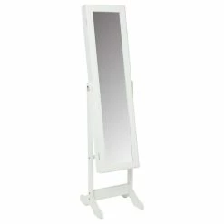 Miroir Armoire à Bijoux 145cm Blanc Atmosphera