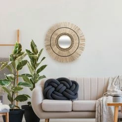 Miroir Laya Roseau 60 Cm Atmosphera -Ledepot-bailleul Soldes Magasin miroir laya roseau 60 cm atmosphera 1