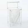 Panier à linge Blanc Sur Support 1 Panier à linge Blanc Sur Support -Ledepot-bailleul Soldes Magasin panier a linge sur support