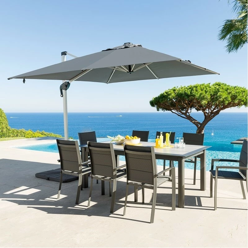 Parasol carré avec LEDs Equador Hespéride Parasol Carré Avec LEDs Equador Hespéride -Ledepot-bailleul Soldes Magasin parasol carre avec leds equador hesperide 1