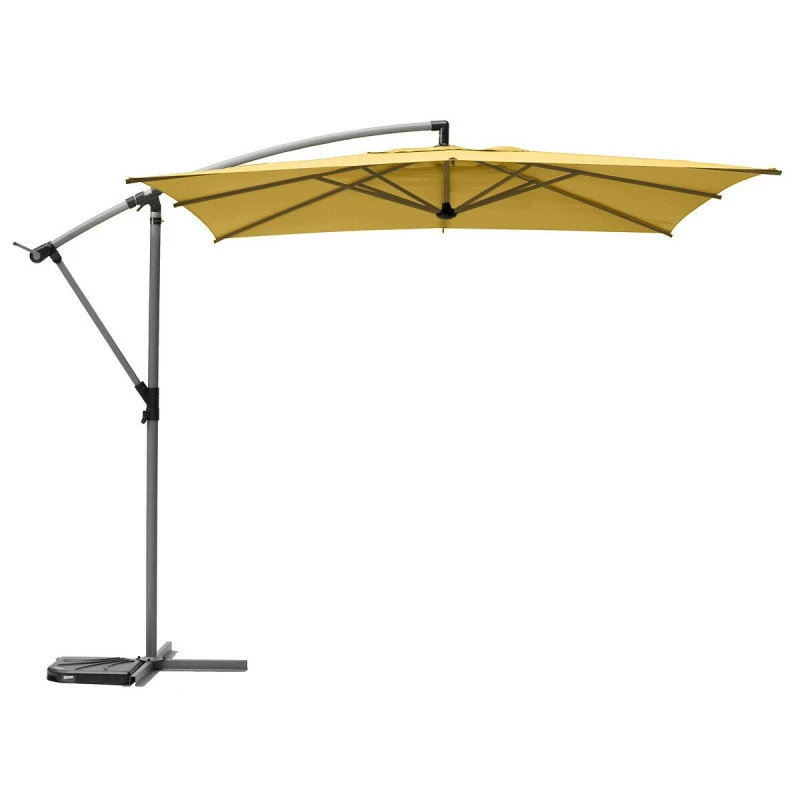 Parasol décentré carré Manoa jaune moutarde Hespéride Parasol Décentré Carré Manoa Jaune Moutarde Hespéride -Ledepot-bailleul Soldes Magasin parasol decentre carre manoa jaune moutarde hesperide 1
