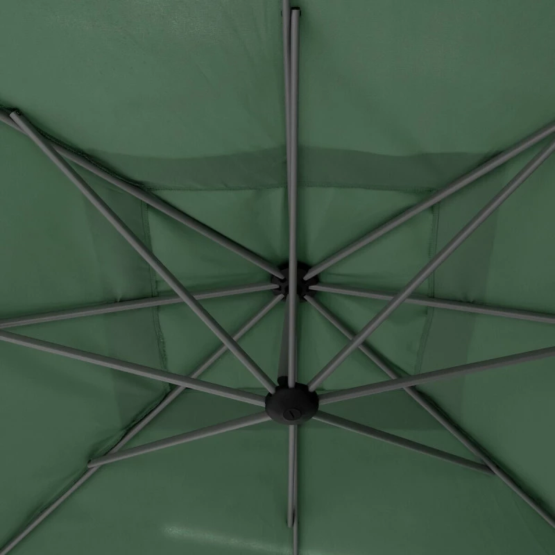 Parasol décentré carré Manoa vert olive Hespéride Parasol Décentré Carré Manoa Vert Olive Hespéride -Ledepot-bailleul Soldes Magasin parasol decentre carre manoa vert olive hesperide 4