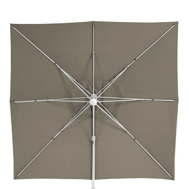 Parasol décentré Eléa inclinable carré oléfine noisette/blanc Hespéride Parasol Décentré Eléa Inclinable Carré Oléfine Noisette/blanc Hespéride -Ledepot-bailleul Soldes Magasin parasol decentre elea inclinable carre olefine noisetteblanc hesperide 2