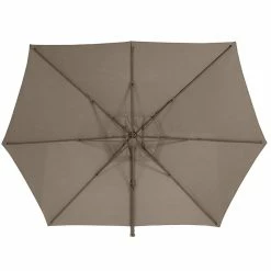 Parasol Décentré Eléa Inclinable Hexagonal Noisette Hespéride -Ledepot-bailleul Soldes Magasin parasol decentre elea inclinable hexagonal noisette hesperide 2