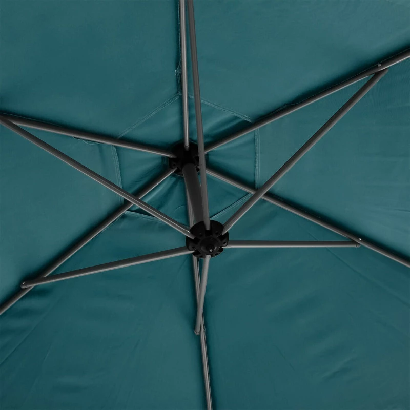 Parasol décentré rond Manoa bleu canard Hespéride Parasol Décentré Rond Manoa Bleu Canard Hespéride -Ledepot-bailleul Soldes Magasin parasol decentre rond manoa bleu canard hesperide 2