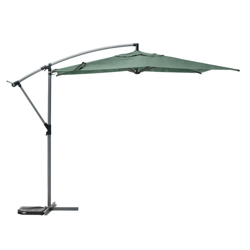 Parasol décentré rond Manoa vert olive Hespéride Parasol Décentré Rond Manoa Vert Olive Hespéride -Ledepot-bailleul Soldes Magasin parasol decentre rond manoa vert olive hesperide 1