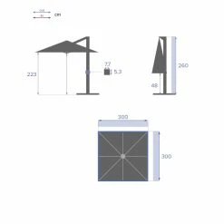 Parasol Déporté Carré Equador Bordeaux Hespéride 9 Parasol Déporté Carré Equador Bordeaux Hespéride -Ledepot-bailleul Soldes Magasin parasol deporte carre equador bordeaux hesperide 7