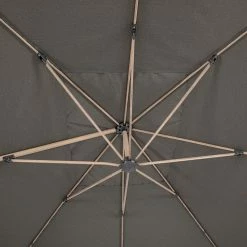 Parasol Déporté Rectangulaire Soly Honey Et Charbon Hespéride -Ledepot-bailleul Soldes Magasin parasol deporte rectangulaire soly honey et charbon hesperide 3