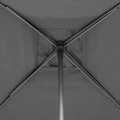 Parasol Droit Carré 2,5x2,5m Soya Ardoise Hespéride -Ledepot-bailleul Soldes Magasin parasol droit carre 25x25m soya ardoise hesperide 1 5